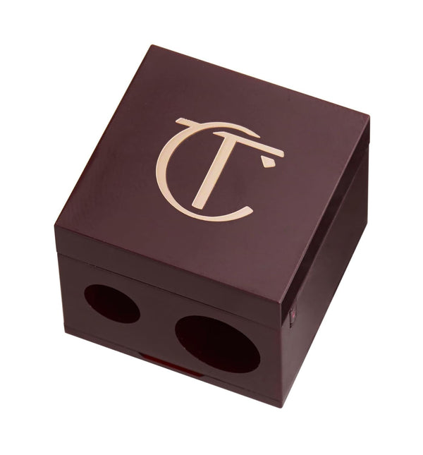 Charlotte Tilbury Pencil Sharpener - Dual-Size Cosmetic Sharpener for Eyeliner, Lip Liner & Eyeshadow Pencils - Fits Color Chameleon, Rock 'N' Kohl, the Classic & Lip Cheat Liners