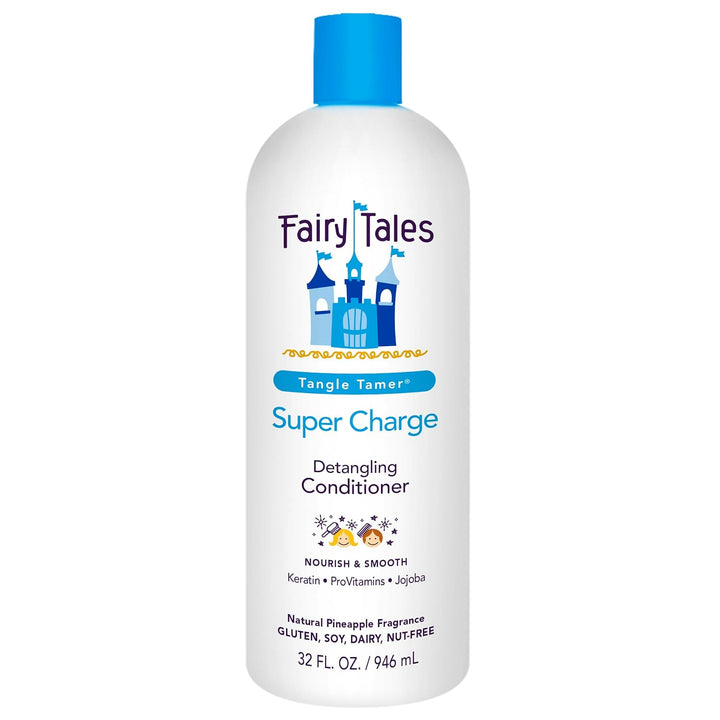 Tangle Tamer Super Charge - Detangling Conditioner for Kids - Paraben Free, Sulfate Free, Gluten Free, Nut Free - 12 Oz