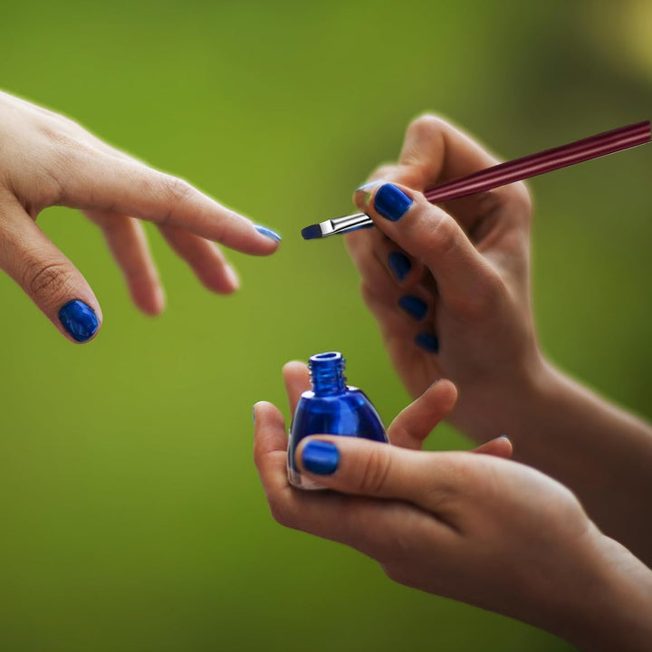 7PCS Nail Art Brushes, Nail Design Painting Brush Set with Nail Polish Brush, Nail Liner Brush, Nail Extension Gel Brush, Builder Nail Gel Brush, and Multi-Size Dotting Pens for DIY Nail Art