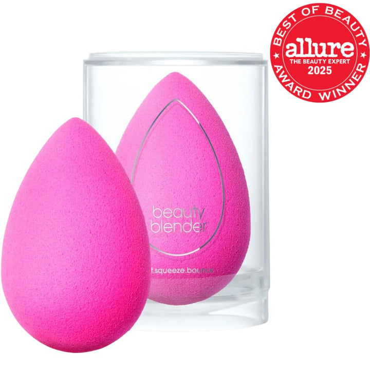 ® | Original Pink Beauty Blender Makeup Sponge, Super-Soft Foam Easily Blends Foundations, Powders & Creams, Made in USA, Reusable, Washable, Streak Free Application, Vegan, Cruelty Free