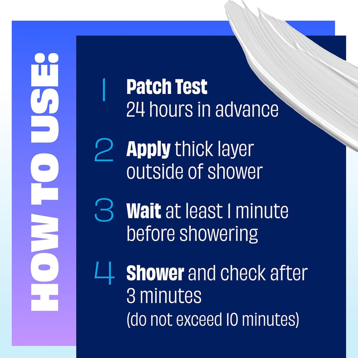 Men Hair Remover Body Cream, Quick and Easy Body Hair Removal Cream for Men, Aloe and Lanolin, Dermatologist Tested, 12 Oz