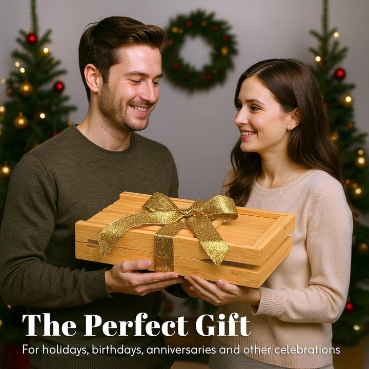 Premium Foldable Bathtub Tray - Bamboo Waterproof Bath Tray for Tub Caddy - Wooden Holder for Wine, Book, Soap, Phone, Luxury Gift for Men & Women - Expandable, Fits Most Tubs in Bathroom