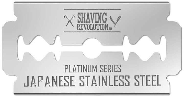 Double Edge Razor Blades - Men'S Safety for Shaving Platinum Japanese Stainless Steel a Smooth, Precise and Clean Shave - 50 Count