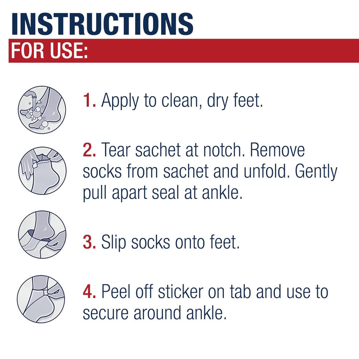 Repairing Foot Masks, Moisturizing Socks for Dry Feet, Hydrating Foot Care Treatment with Avocado Oil and Shea Butter, Pack of 6