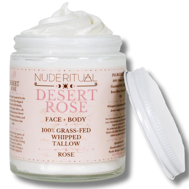 100% Grass-Fed Whipped Tallow Balm for Skin Care – Face + Body – Natural Moisturizer Lotion, 4 Oz (Vanilla Moon)