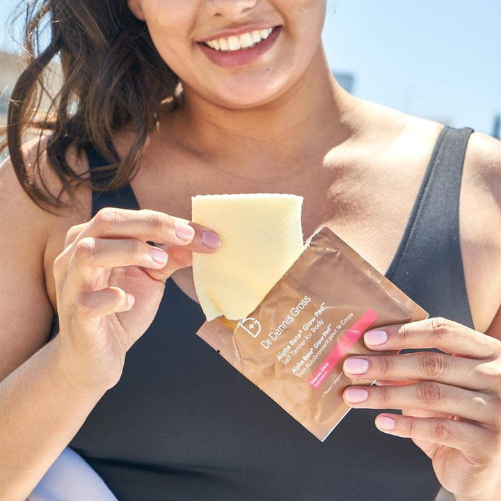 Alpha Beta Glow Pad Self Tanner, Intense Glow for Face: for Dull Skin Lacking Radiance & Glow, (20 Towelettes)