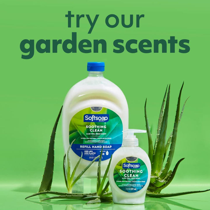 Moisturizing Liquid Hand Soap, Soothing Clean Aloe Vera - 7.5 Fl Oz (Pack of 6)