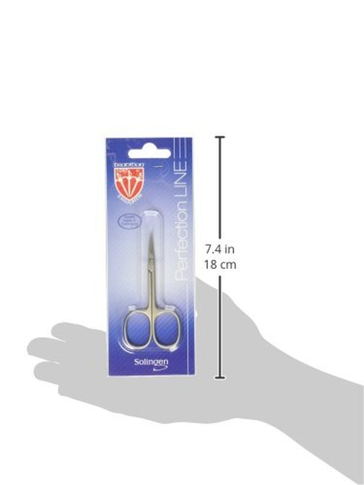 - Brand Quality STAINLESS STEEL INOX CURVED CUTICLE SCISSORS (1 PIECE) with Case for Manicure Pedicure - Nail Care by 3 Swords - Made in Germany