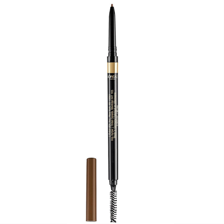 Makeup Brow Stylist Definer Waterproof Eyebrow Pencil, Ultra-Fine Mechanical Pencil, Draws Tiny Brow Hairs and Fills in Sparse Areas and Gaps, Brunette, 0.003 Ounce (1 Count)