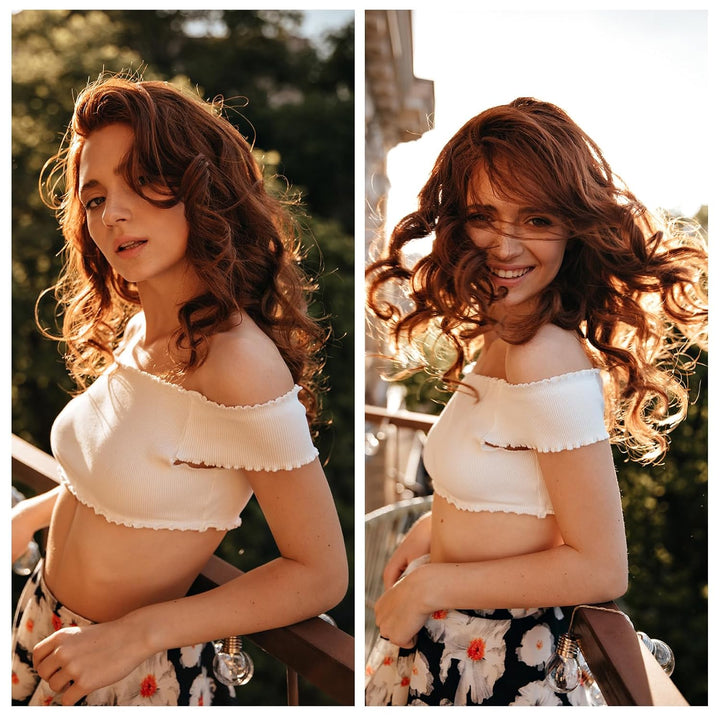 43 Pcs Hair Perm Rods Set, Large Plastic Cold Wave Rods Orange Curling Rods with Rat Tail Combs Hair Clips for Long Short Hair