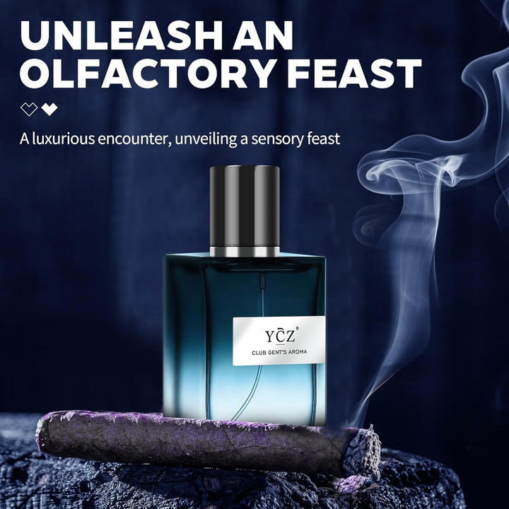 CLUB GENT'S AROMA, 1.7Oz(50Ml), Man Perfume, Nightclub Essential Fragrance, Long Lasting Cologne for Men with Aromatic Woody Notes of Aldehyde, Ginger, Mint, and Lemon