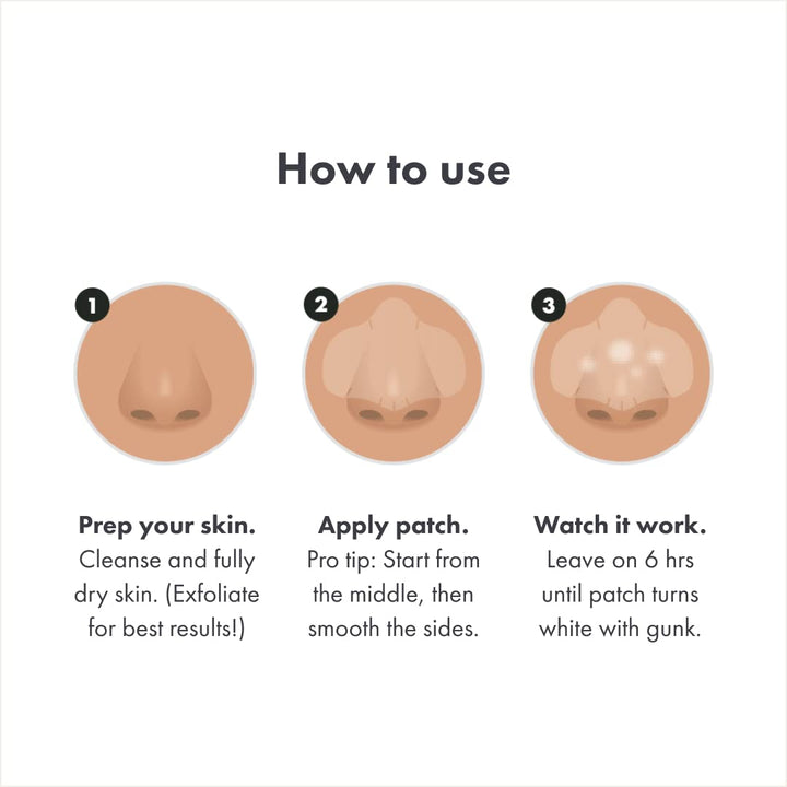 Nose Pimple Patches from , Large Hydrocolloid Pore Strips, Dermatologist Approved, Overnight, Pimple Stickers to Absorb Acne Nose Gunk, 10 Count