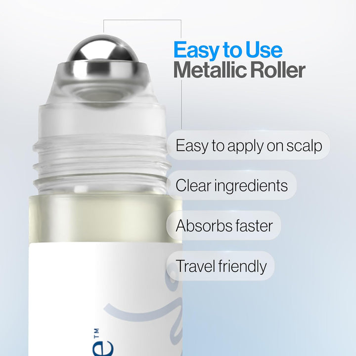 Rosemary Hair Growth Serum Roll on 25 Ml – 3% Rosemary, 3% Redensyl & 2% Anagain | Dht-Blocking Scalp Serum Boosts Oxygen Flow, Reduces Hair Fall | Paraben/Sulfate-Free | Women & Men