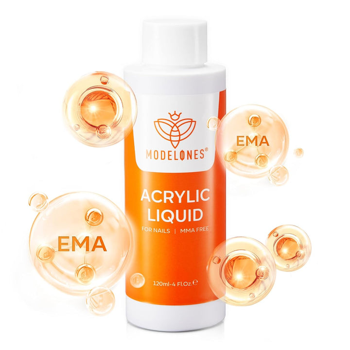 Monomer 4 Oz, Upgraded Monomer Acrylic Nail Liquid for Acrylic Powder Nail Extension 3D Carving, Mma-Free Non-Yellowing DIY Home Salon 120Ml
