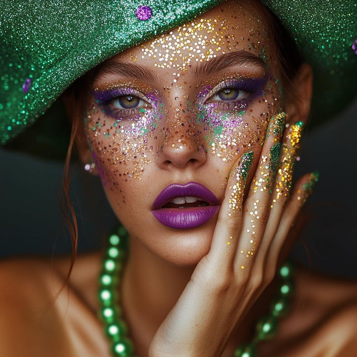 Purple Body Glitter Stick,Singer Concert Outfit Face Glitter Makeup for Women,Hair Glitter Gel for Kids,Festival Rave Pride Accessories,Mermaid Sequins Chunky Glitter Face Paint,0.56Oz