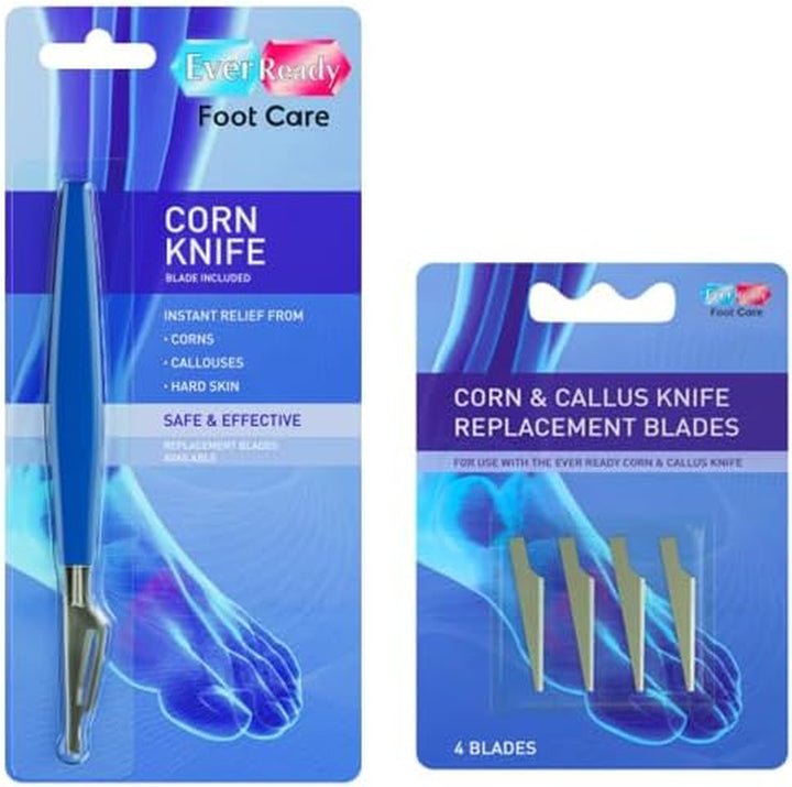 Corn & Callus Trimmer - Instant Relief from Corns & Calluses | Removes Dry, Hard & Cracked Skin | Home Pedicure Treatment for Footcare