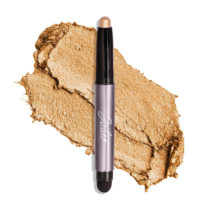 Eyeshadow 101 Cream-To-Powder Waterproof Shadow Stick – Champagne Shimmer – Long-Lasting, Crease-Proof, Medium Golden-Beige Shimmer Cream Eyeshadow with Built-In Smudger