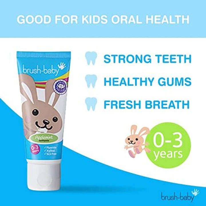 Baby & Toddler Toothpaste (0-3Yrs) – Gentle Apple Mint Flavour (50Ml)