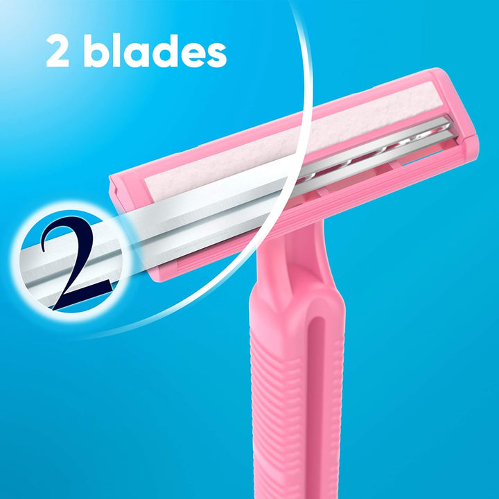 Venus Daisy Classic Disposable Razors for Women, 18 Count, Hair Removal for Women