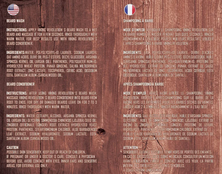 Beard Wash & Beard Conditioner Set with Argan & Jojoba Oils - Softens and Strengthens - Natural Sandalwood Scent - Beard Shampoo with Beard Oil (17 Oz)