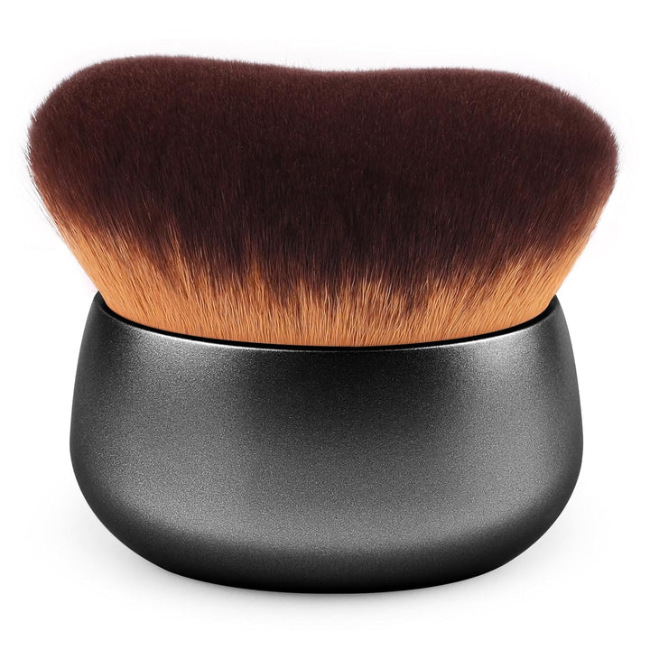 75MM Extra Large Self Tanner Kabuki Makeup Brush – Ultra Soft Dense Vegan Bristles for Body Makeup, Bronzer & Foundation–Applies Tanning Mousse, Lotion & Self Tanner–Rose Gold, Wet & Dry