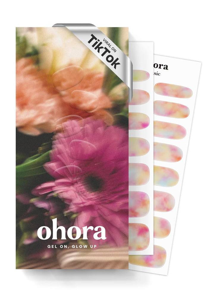 Semi Cured Gel Nail Strips (N Onyx) - Dark, Solid, Works with Any UV/LED Lamps, Salon-Quality, Long Lasting, Easy to Apply & Remove - Includes 2 Prep Pads, Nail File & Wooden Stick