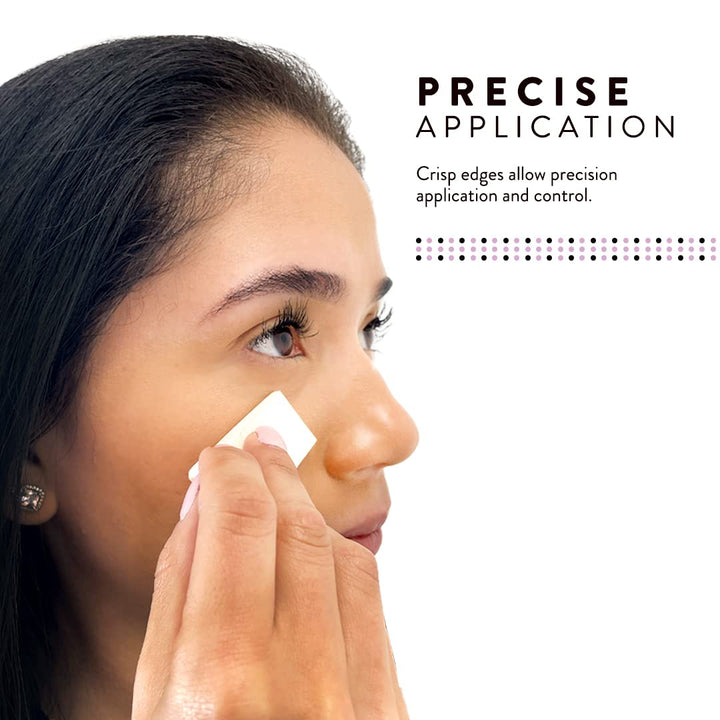 100 Pack Makeup Sponge Mini Applicator Wedges, Triangle Cosmetic Sponges for Foundation, Blush, Eye Shadow, Blending, Latex Free, Perfect for Face Painting and Halloween Makeup