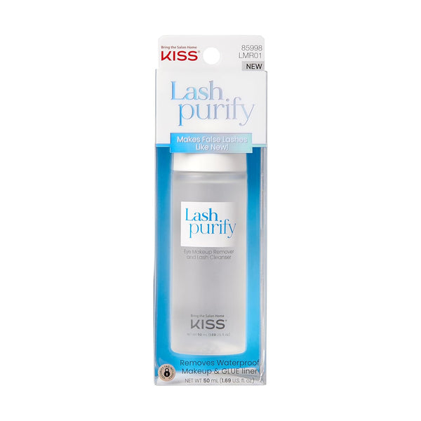 Lash Purify Eye Makeup Remover & False Eyelash Cleanser/Conditioner, Gentle 3-In-1 Formula Removes Lash Glue & Waterproof Makeup, Net Wt. 50 Ml (1.69 US Fl. Oz.)