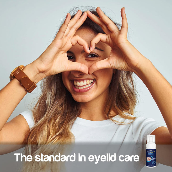 Lid Scrub Original Foaming Eyelid Cleanser - Mild Instant Foaming Eyelid & Eyelash Cleanser - Daily Eyelid Wash to Remove Oil, Dust, Pollen & Eye Makeup - 7.25 Fl Oz