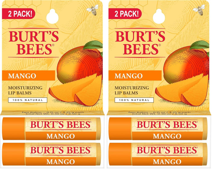 Lip Balm - Vanilla Bean, Lip Moisturizer with Responsibly Sourced Beeswax, Tint-Free, Natural Origin Conditioning Treatment, 2 Tubes, 0.15 Oz.