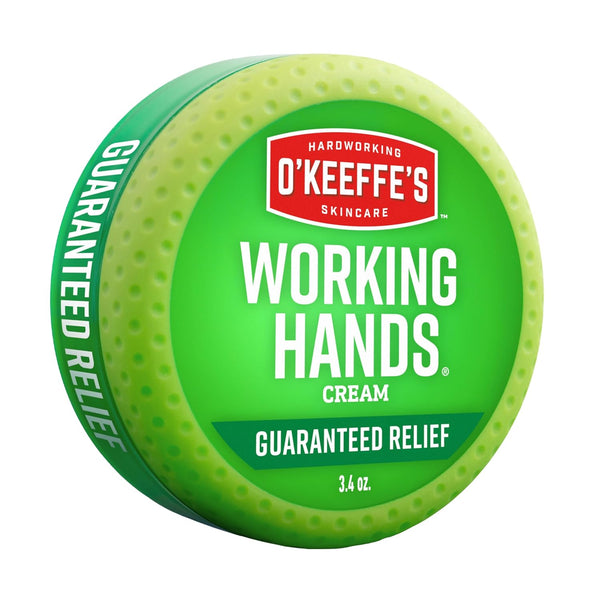 Working Hands Hand Cream for Extreme Dryness - 3.4 Oz Jar (1 Pack) - Repairing Skincare for Cracked, Dry Hands