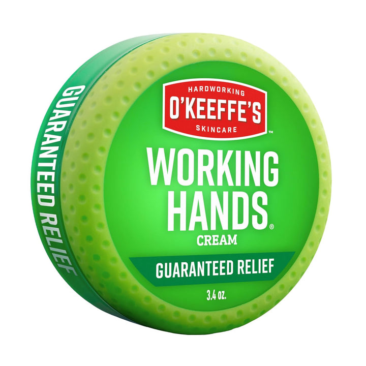 Working Hands Hand Cream for Extreme Dryness - 3.4 Oz Jar (1 Pack) - Repairing Skincare for Cracked, Dry Hands
