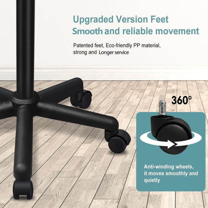 Salon Tray on Wheels, Salon Rolling Tray with Adjustable Height, Hair Stylist Tray, Suitable for Tattoo Tray and Dental Tray