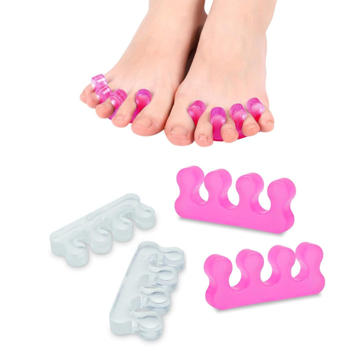 Toe Separators for Pedicure,Toe Separators for Women,Pedicure Toe Spacers for Separating Toenails or Nails,Easy Finger and Toenail Polish Grooming,Soft Gel Toe Spacers Pedicure Kit.
