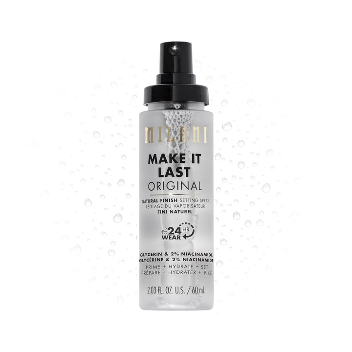 Setting Spray + Primer, Make It Last Original - Natural Finish with Niacinamide for Hydration, Setting Spray for Makeup and Face Primer, 3-In-1 Prime + Hydrate + Set, 2.03 Fl. Oz