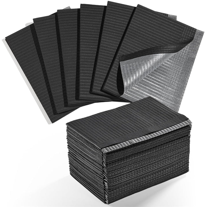 Disposable Nail Mats: 50Pcs Pink Fordable Nail Paper Towels for Table Acrylic Nail Practice Sheet 3 Ply Waterproof Nail Art Table Mats Clean Pads for Salon Manicure Tattoo