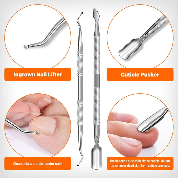 Toenail Clippers for Seniors Thick Toenails, Large Toe Nail Clippers for Men Thick Nails with Wide Opening, Sharp Heavy Duty Ingrown Toenail Clippers Nail Cutter Long Handle with Slanted Blade