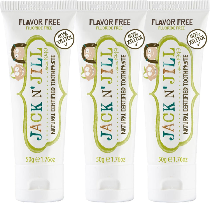 Natural Toothpaste for Baby and Infants - Fluoride Free Training Toothpaste, 40% Xylitol, Bpa-Free - Flavor Free, 1.76 Oz (Pack of 1)