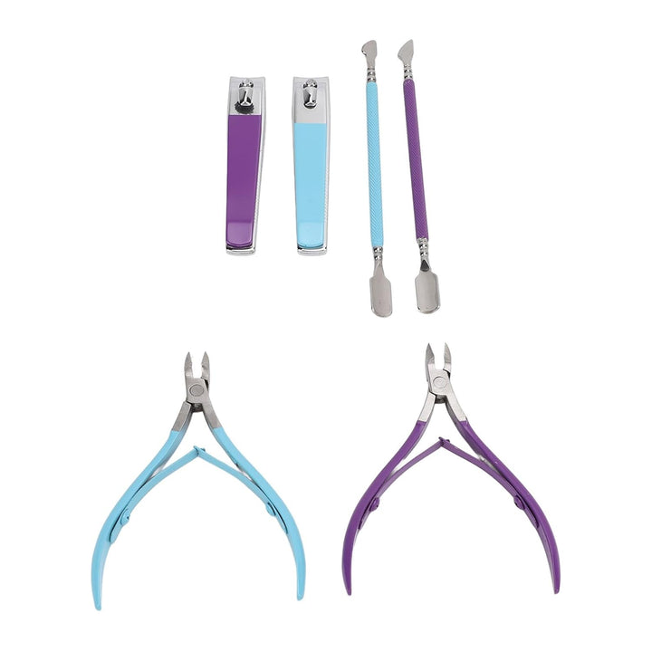 Cuticle Trimmer Cuticle Remover with 3Pcs Nail Tool Set for Manicure Pedicure, Precision Stainless Steel Kit for Fingernails Toenails, Ideal for Home or Salon Use