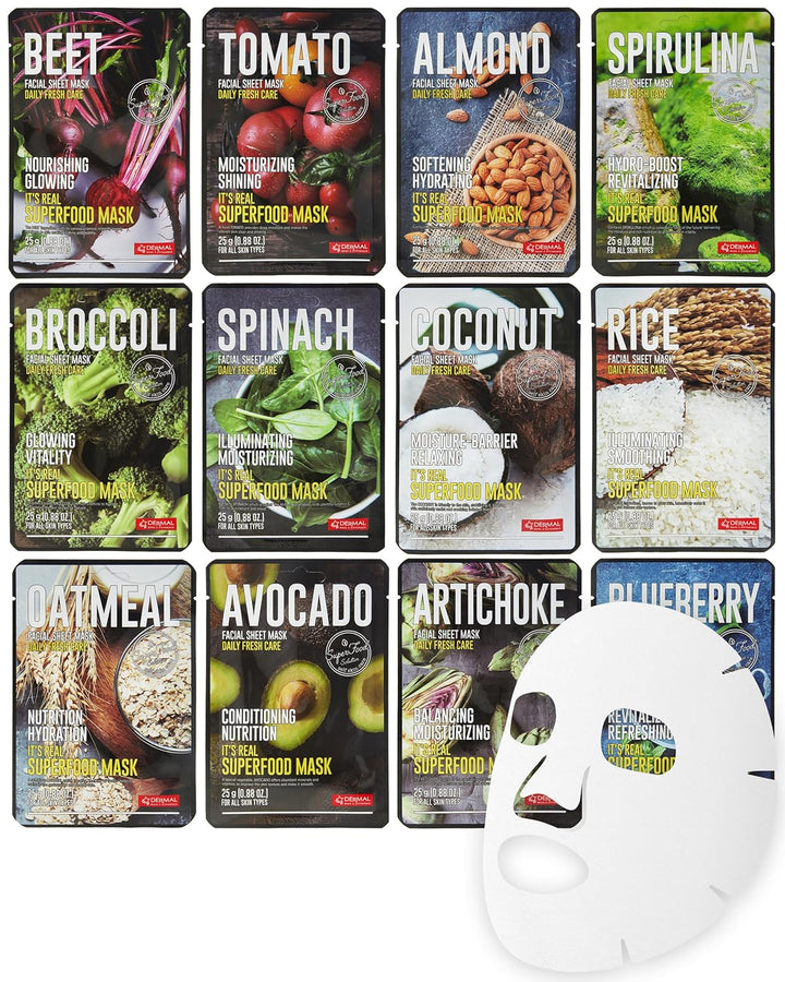 Made in Korea Facial Mask – 20+ Years of Trusted K-Beauty, Premium Quality Vs. Generic Chinese Masks, Best Value Sheet Mask for Daily Skincare – 24 Combo Pack