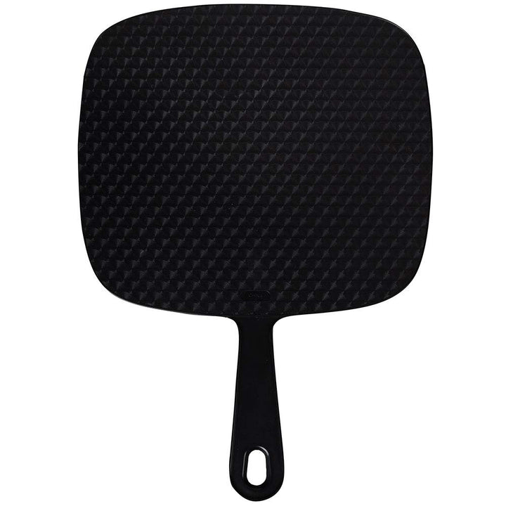 Extra Large Hand Mirror with Handle, 9" W X 12" L, Multi-Purpose Handheld Mirror with Distortion-Free Reflection, Black