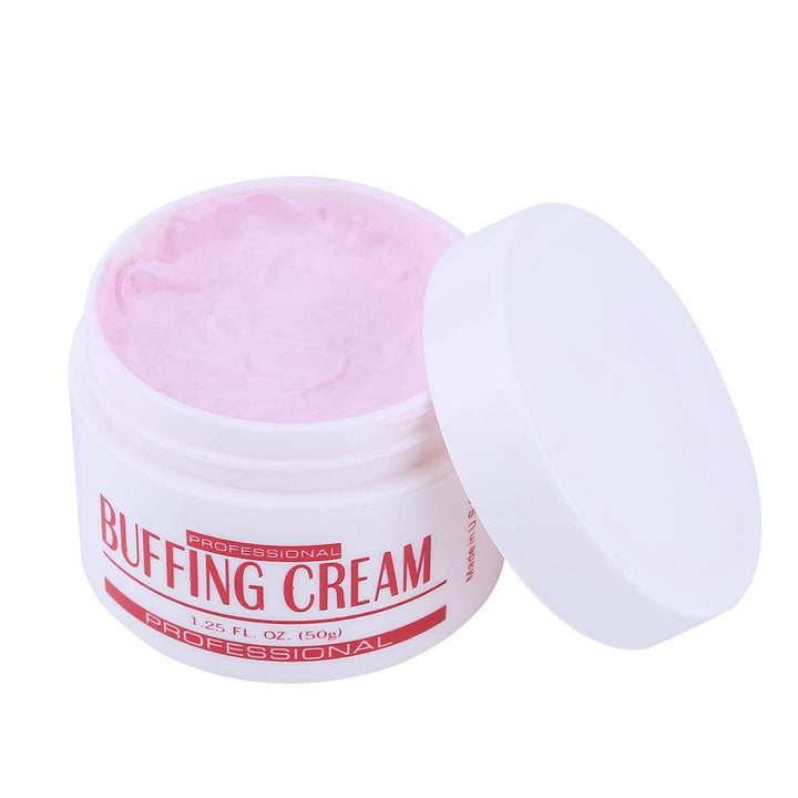 Nail Buffer Blocks and Shine Kit Art Buffing Cream Brush Buffers Polishing Strip Care Tools Chamois Polishing Block Glossy Nails Care Tools Set for Professional Manicure Pedicure Salon