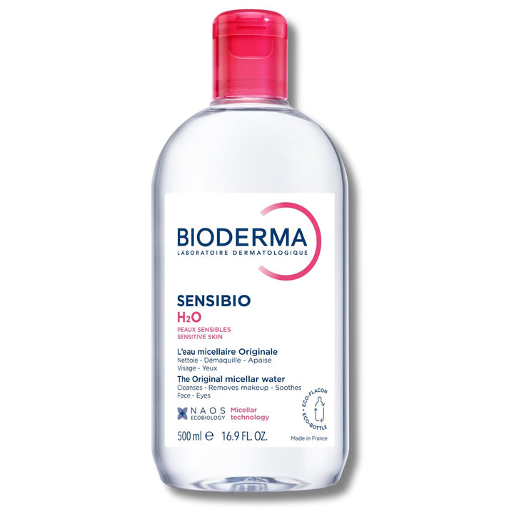 - Sensibio - H2O Micellar Water - Makeup Remover Cleanser - Face Cleanser for Sensitive Skin