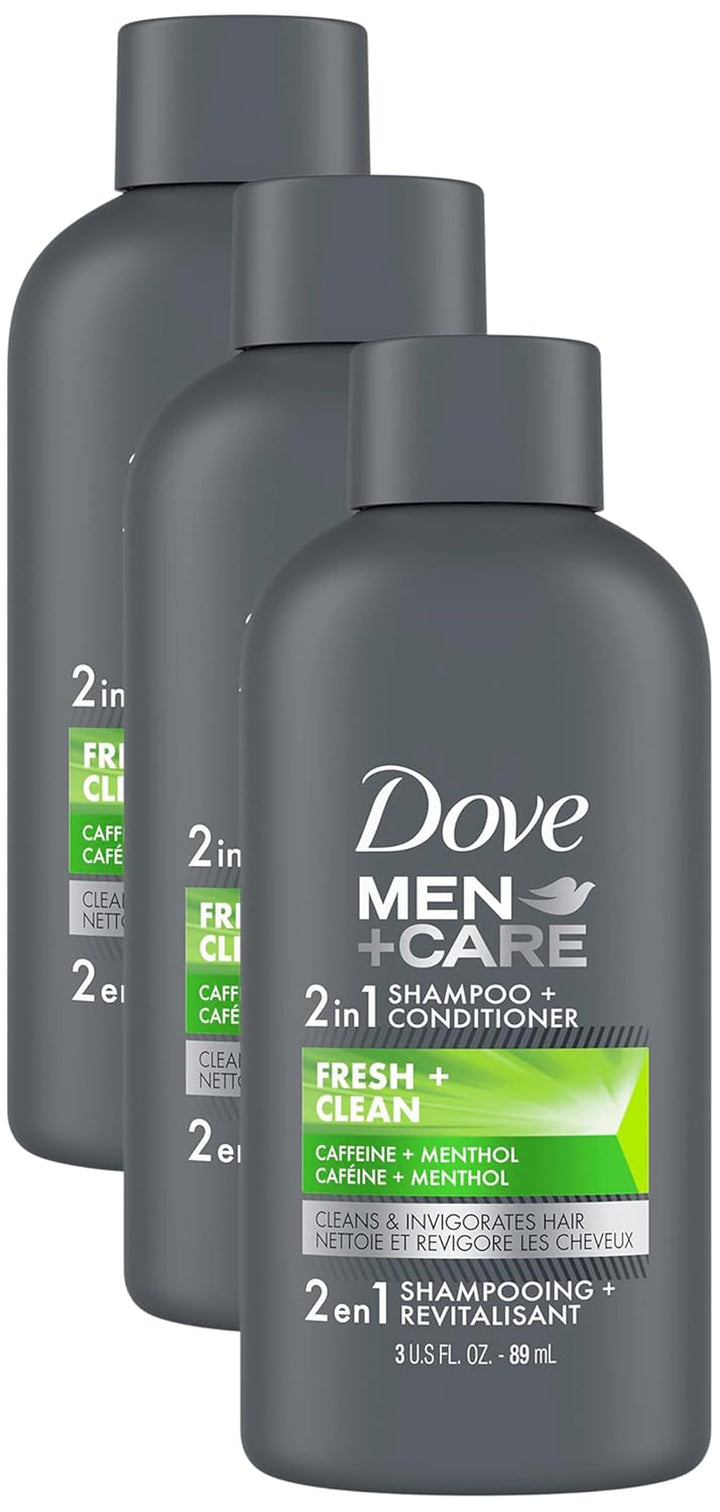 Dove Men+Care 2 in 1 Shampoo and Conditioner Fresh & Clean for Clean Hair Shampoo and Conditioner for Stronger, Healthy Hair Everyday 31 Oz