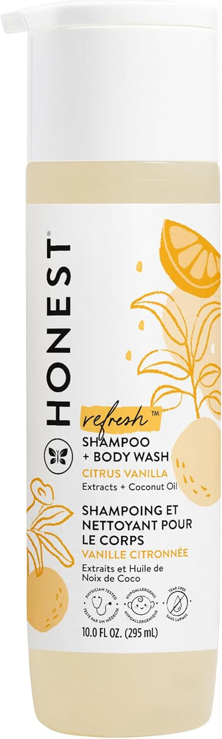 2-In-1 Cleansing Shampoo + Body Wash Refill Carton | Gentle for Baby | Naturally Derived, Tear-Free, Hypoallergenic | Citrus Vanilla Refresh, 32 Fl Oz