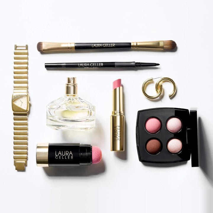 Dual-Ended Eyeshadow Brush - Domed Shader & Blending Brush for Baked and Pressed Eyeshadow Application - All over Eye Makeup Brush