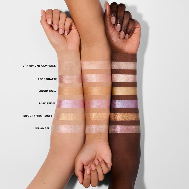 Halo Glow Highlight Beauty Wand, Liquid Highlighter Wand for Luminous, Glowing Skin, Buildable Formula, Vegan & Cruelty-Free,Champagne Campaign