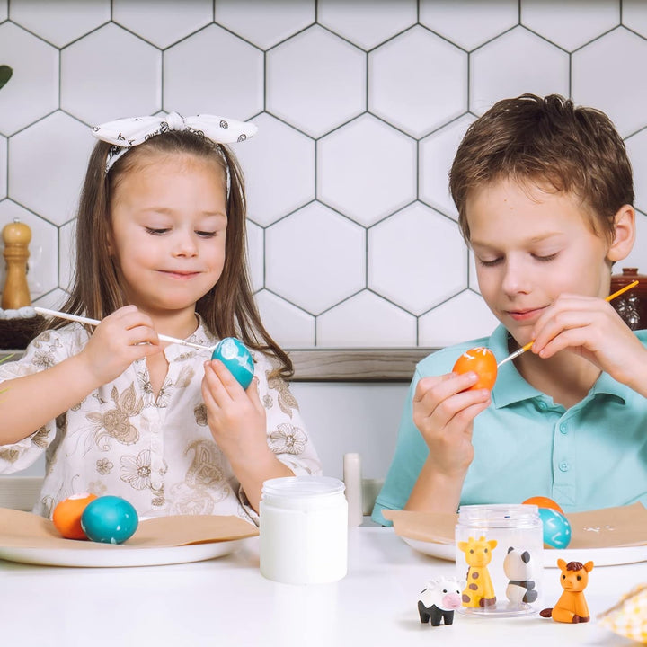 50 Pack 4 OZ Plastic Jars round Clear Cosmetic Container with Black Lids,  Slime Jars for Lotion, Cream, Ointments, Makeup, Eye Shadow, Rhinestone, Samples, Pot, Travel Storage