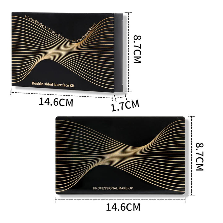 16 Colors Contour Palette Make up - Blush Highlighters Bronzer Powder All in One Makeup Palettes Contour Kit - Face Cosmetics Gifts for Women Beauty for Festivals (SET1)