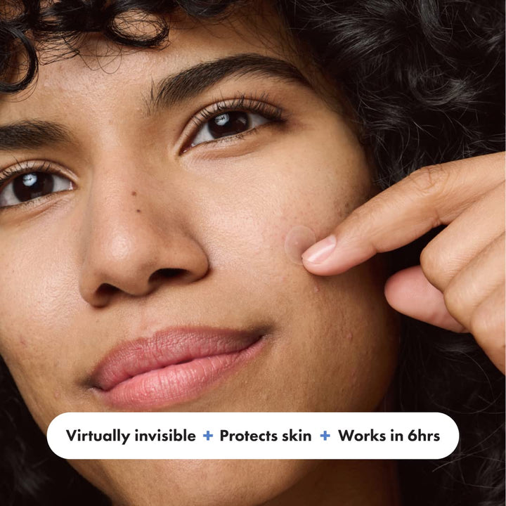 ™ Invisible+ Patch - Daytime Hydrocolloid Acne Pimple Patches for Covering Zits and Blemishes, Ultra Thin Spot Stickers for Face and Skin (24 Medium and 15 Small Patches)